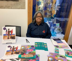 Sharon Fields at book signing